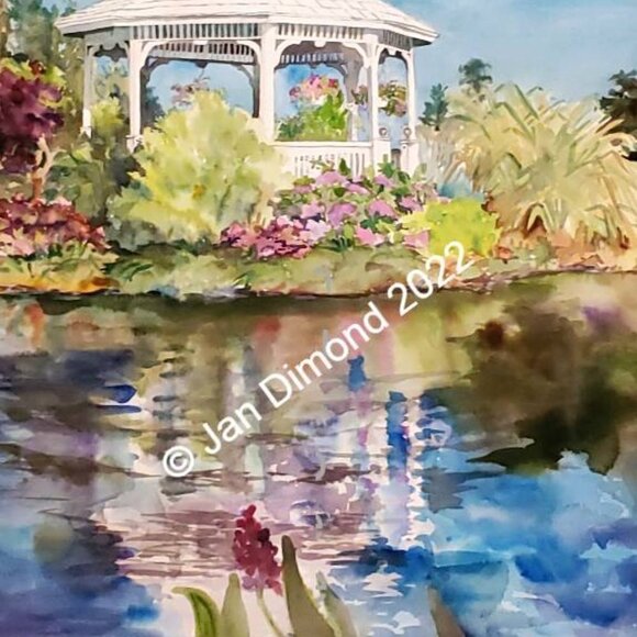 Watercolor Painting, Signed Original Art, One-of-a-Kind - Spring Wall Decor - Picture 4 of 4